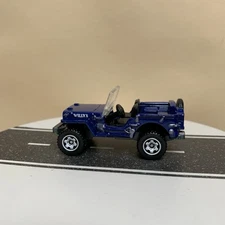 2020 Matchbox MBX Jungle Series #68 Jeep Willys Dark Blue 1:64 NM