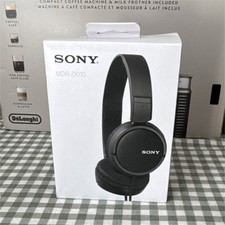 Sony MDR-ZX110 Black Wired On-Ear Headphones 3.5mm Foldaway 1.2m Cable