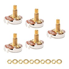 A250k Long Split ELectric Guitar Bass Potentiometer Volume Tone Pots Split...