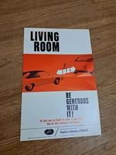 Vintage 1950s Mutual Insurance Safety Poster