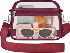 Clear Bag for Stadium Events - Stadium Approved Small Mini Clear Purse, Women's