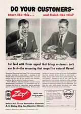 VTG 1953 Print Ad Zest AE Staley Mfg Decatur Illinois Businessman Seasoning