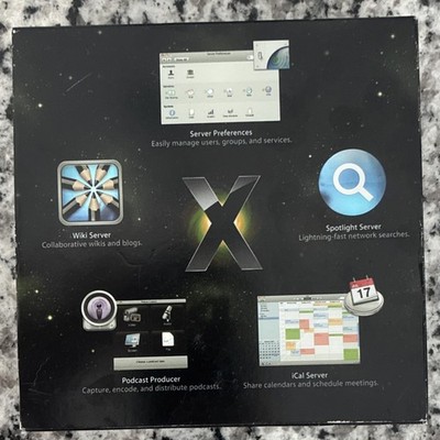 Mac OS X Server 10.5.4 Leopard Unlimited Clients COMPLETE BOX