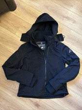 SUPERDRY JPN Engineered Windtrekker Soft Shell Jacket Black Size 12 Superb