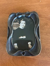 The Weston Gallery Picture Mini Frames Ornate Ribbon Pewter 2x3