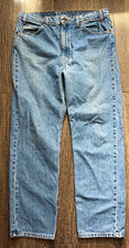 Vintage 90s Levi s 505 Blue Jeans 38x30 Straight Orange Tab