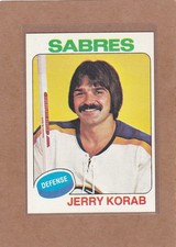 1975-76 TOPPS HOCKEY JERRY KORAB #192 SABRES NM *A47522