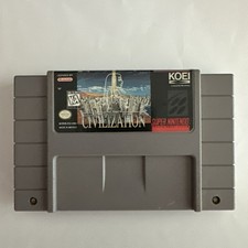 Sid Meier's Civilization SNES Super Nintendo Game & Manual Authentic Tested