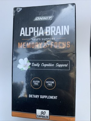 Alpha Brain Memory Focus Daily Cognitive Support 90 CAPSULES free shipping (4/27