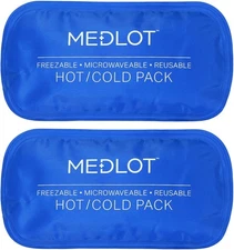 LotFancy Gel Ice Packs, 2pc Reusable Hot Cold Pack for Therapy, Heating Cooling 