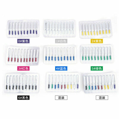 1 Pack Dental Nerve Barbed Broaches Endodontic Needles Root Canal 25mm #20-60