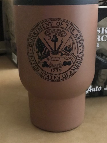 ARMY Operation Enduring Freedom 16 oz Stainless Coffee Mug Security Task Force - Picture 1 of 12