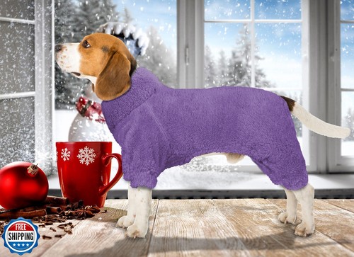 Fuzzy Pajamas Turtleneck Pjs - Warm, Soft, Cozy and Lightweight Dog Sweaters - Picture 5 of 5