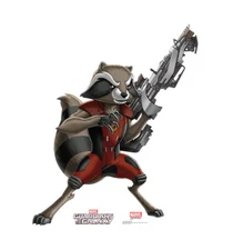 GUARDIANS OF THE GALAXY ROCKET RACCOON LIFESIZE CARDBOARD STANDUP STANDEE CUTOUT
