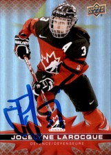 Jocelyne Larocque Signed 2021- Upper Deck Tim Hortons Card PWHL Toronto Sceptres