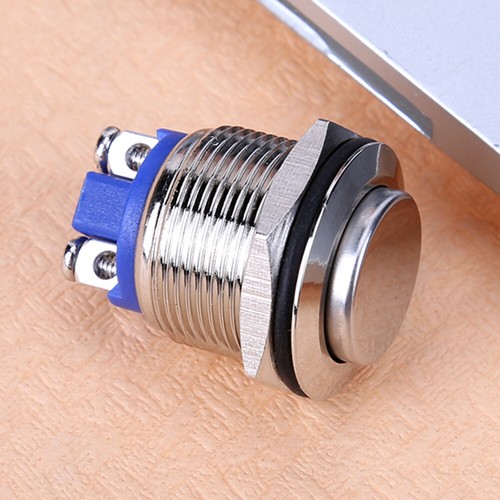 Silver 19mm 12V Waterproof Metal Car On Off Push Button Switch | eBay