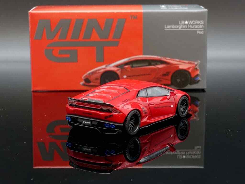 MINI GT LB★WORKS Lamborghini Huracan Red 1/64 MINI GT LB WORKS LAMBORGHINI HURACAN RED LHD MIJO