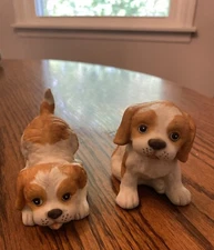 Homeco “1407” Cocker Spaniel set of 2-puppies Home Interior 3” 1980s Vintage