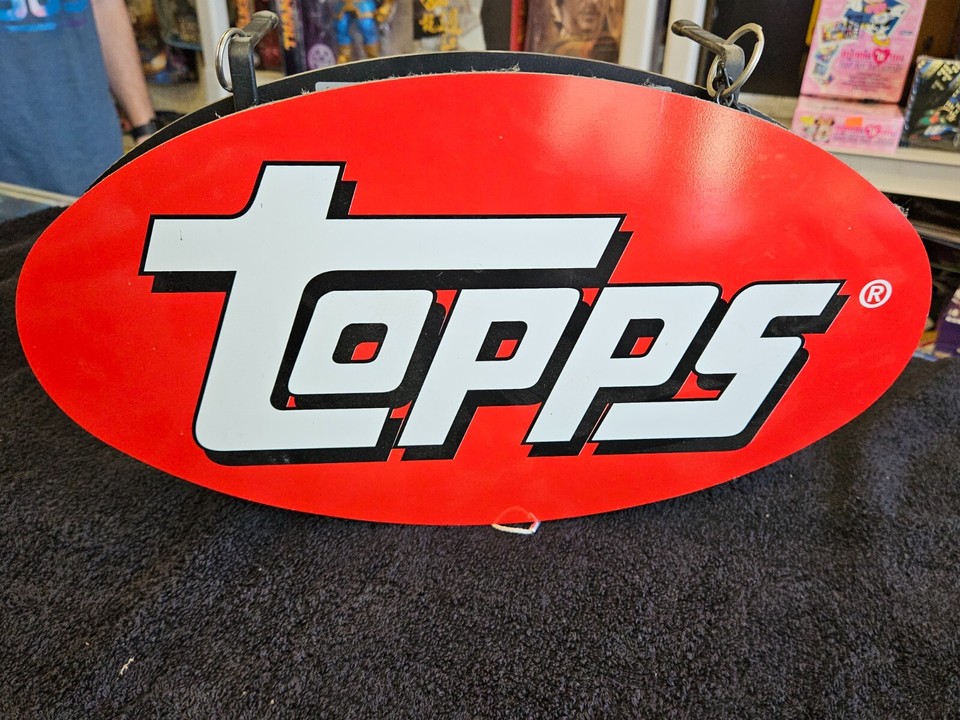 Vintage Topps Neon Light Advertising Store Display Sign 15.5