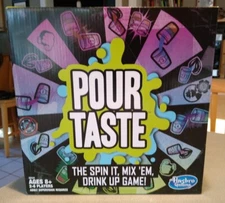 HASBRO GAMING POUR TASTE - SPIN IT, MIX 'EM, DRINK UP GAME!  8+, 2-6 PLAYERS NEW