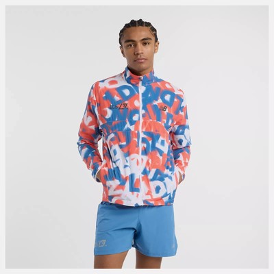 New Balance London Edition Printed Athletics Jacket MJ51299DMLT Size S-2XL