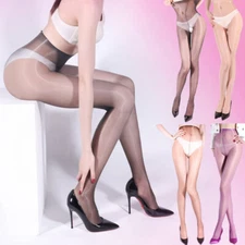 High Waisted One-line Crotch Pantyhose Oily Shiny Fragrance 1D Stockings Tights