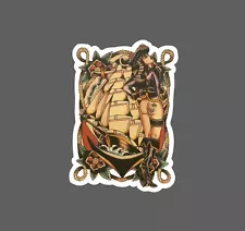 Sailor Girl Sticker Pirate Waterproof Nautical Ocean Beach Gift NEW