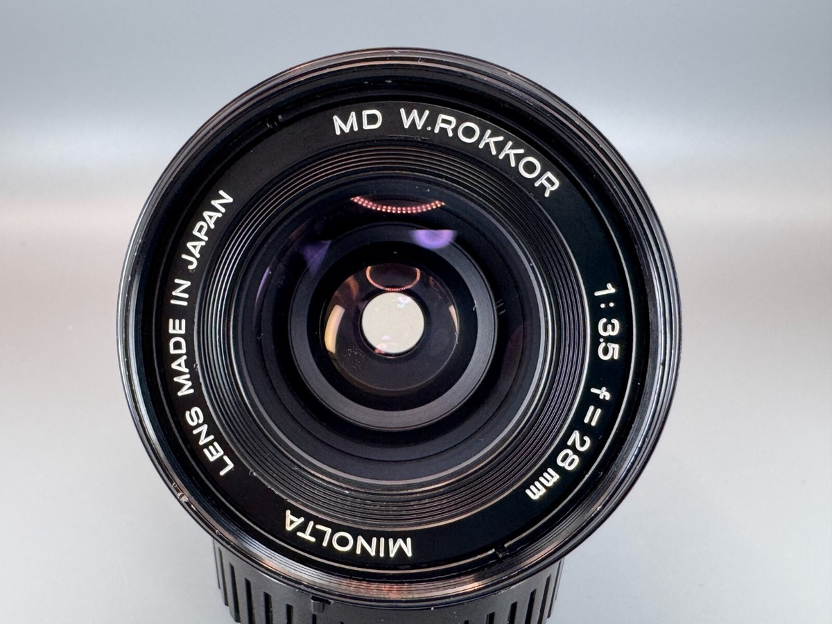 ミノルタ　MD W ロッコール 28mm F3.5（新品） Excellent+3] Minolta MD W.Rokkor 28mm F3.5 Wide Angle MF