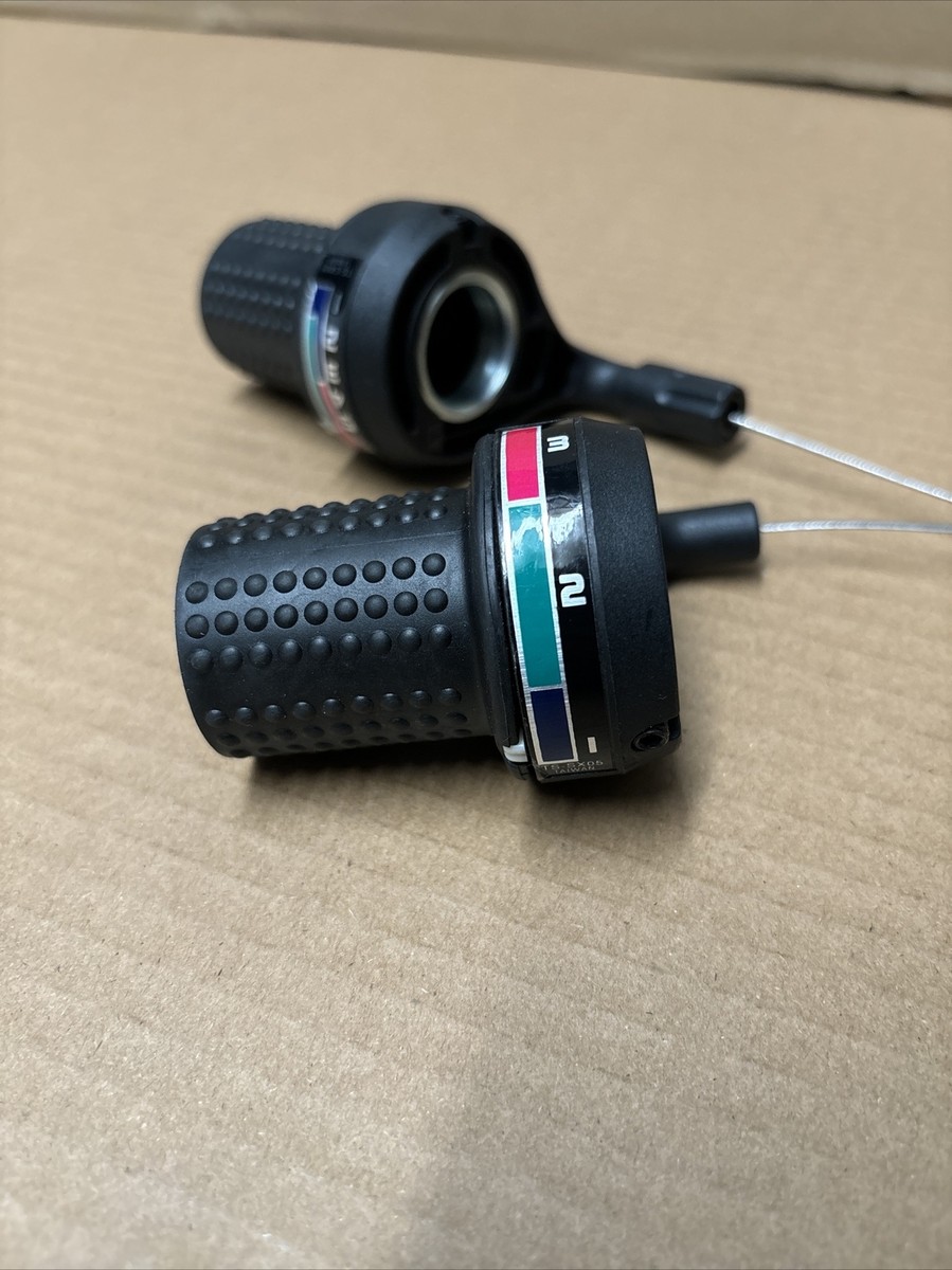 NOS Sakae Ts-Sx05 3x6 Grip Shifter Set Mtb Atb Fit: Nishiki Fuji