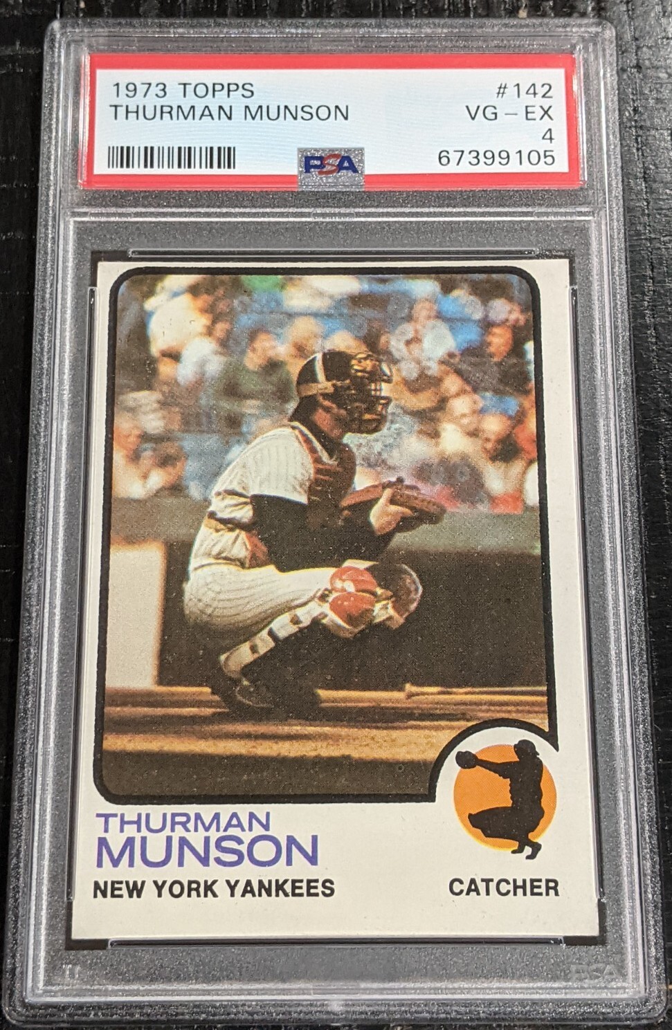 1973 Topps Thurman Munson PSA 4 VG-EX Vintage #142 New York Yankees ~9105