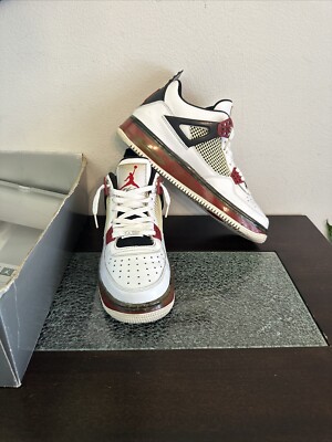 Jordan Fusion 4 White Varsity Red Size 10.5 Hard Find! | eBay