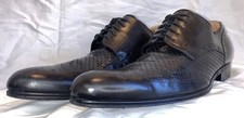 Dolce & Gabbana Italy Black Leather Wingtip Derby Dress Shoes Mens US10.5