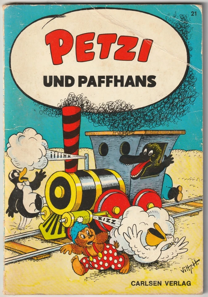 ✪ PETZI #21 Petzi und Pfaffhans, Carlsen Verlag 1982 COMICHEFT Z2 - Bild 1 von 3