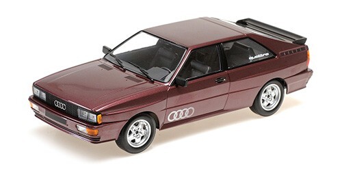Audi Quattro 1980 1/18 Minichamps marron pour decoration vitrine salon