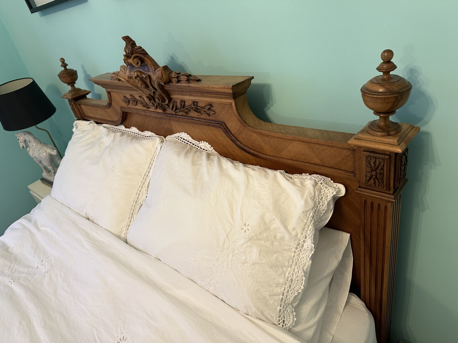 King Size Ornate French Wooden Bed eBay