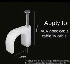 Morsetto Per Cavi Da 10 Pezzi Chiodi Clip Per Linea 10 Mm Per Cavi elettricista
