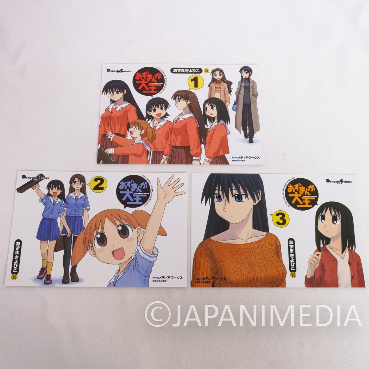 Azumanga Daioh Post Card 3pc Set / Osaka Sakaki-san Chiyo Tomo