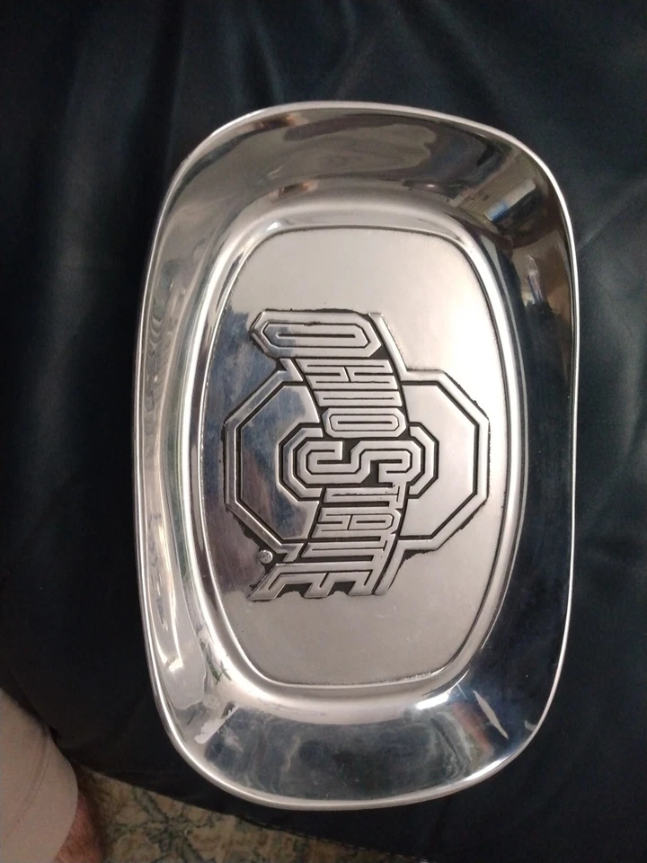 Wilton Armetale Ohio State University NCAA  Bread Platter Serving Dish Pewter - Image 4 of 4