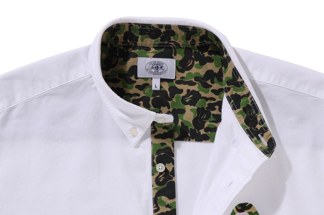 A BATHING APE Men's ABC CAMO ONE POINT RELAXED FIT SHIRT