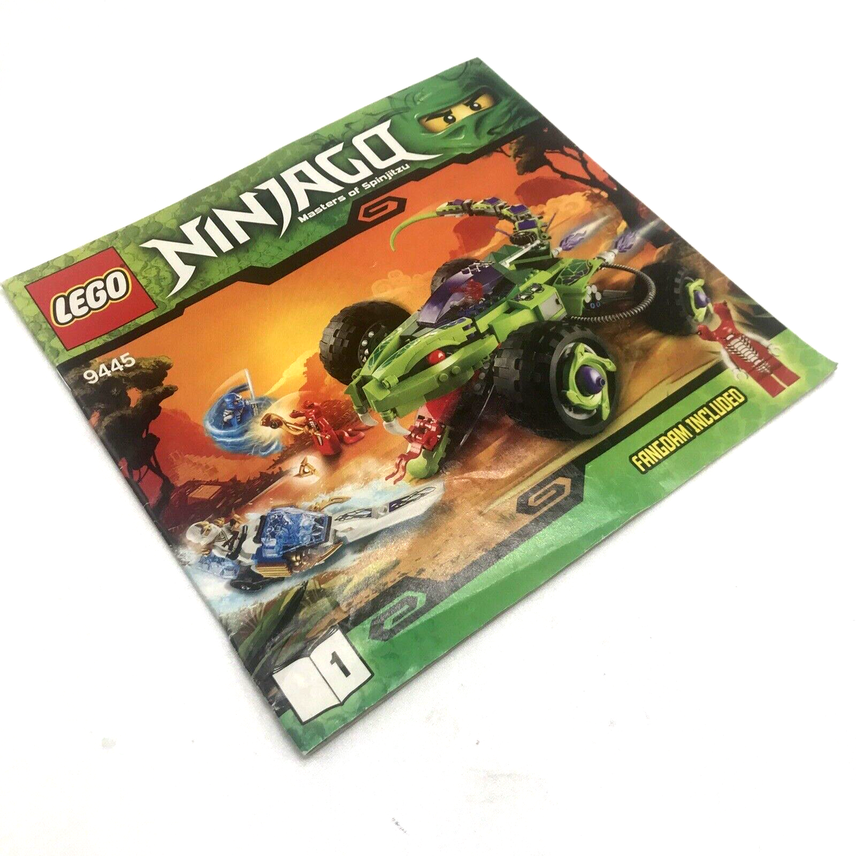 LEGO NINJAGO FANGPYRE TRUCK AMBUSH 9445 INSTRUCTION MANUAL ONLY