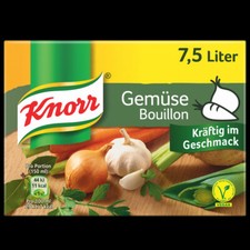 Knorr Bulion warzywny Wydajność = 7,5 litra Opakowanie 150g