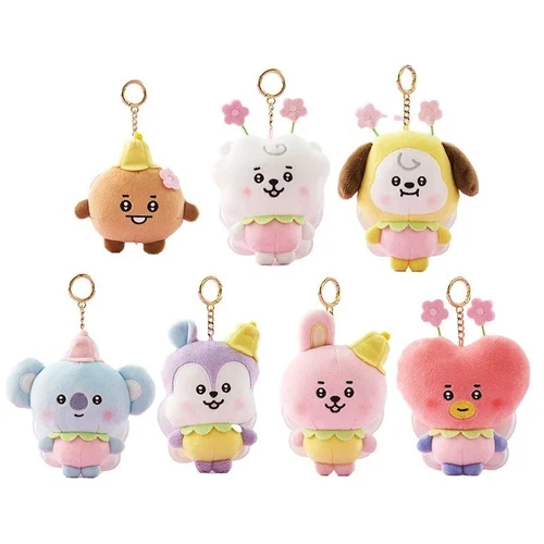 Kpop BTS Bt21 Shooky Cooky Koya Peluche Abeja Serie Mochila Llavero Peluche