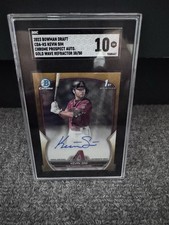 2023 Bowman Draft Kevin Sim Gold Wave Auto /50 Arizona Diamondbacks Chrome 1st