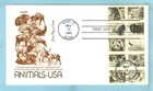 1981, Scott #1880-1889  ARTMASTER FDC, ANIMALS-USA, Boise, ID