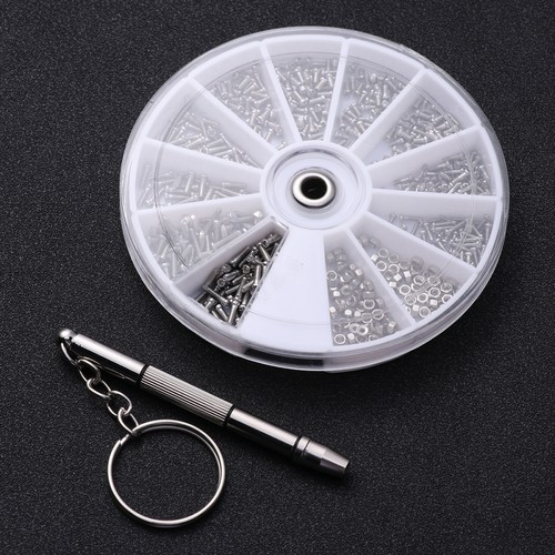 600 PZ Set Viti Kit Riparazione Occhiali Acciaio Inox Viti Occhiali - Foto 4 di 11
