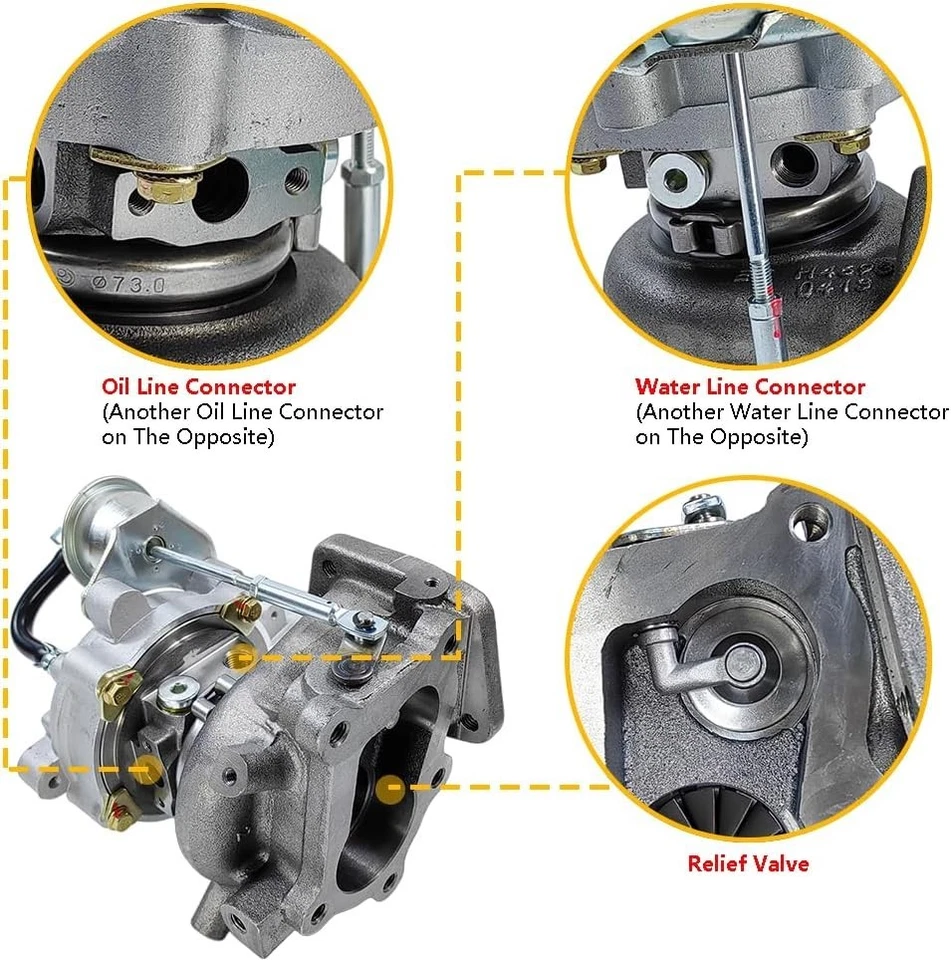 Turbocompresor K04 K0422582 SOLO Mazda CX7 CX-7 2,3 L 53047109907 L33L13700C Foto 3 de 4