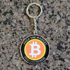 Llavero Bitcoin "Libere el Mercado Libere al Mundo"