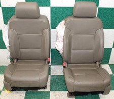 Issue 15 Suburban Tan Leather Heated Cooled Power Bucket Seats Pair An3 Oem Issue 15 Suburban Tan Leather Heated Cooled Power Bucket Seats Pair An3 Oem
