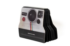 Camera Shaped 'photoroid' photo album 18 pages 36 self adhesive 4x6 photo pages
