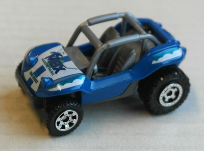 Matchbox Baja Bandit Buggy blau Auto Car Dune Buggy Spielzeugauto Mattel MBX blu